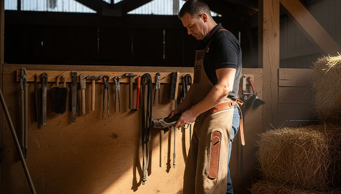 Wooden vs Rubber-Grip Hoof Knives Handle