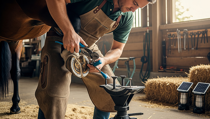 12 inch, 14 inch, and 15 inch hoof nippers compared for farrier use