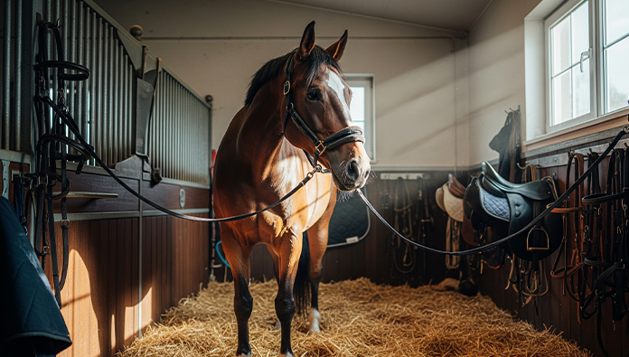 Diagram showing the anatomy of a hoof knife with blade and handle parts