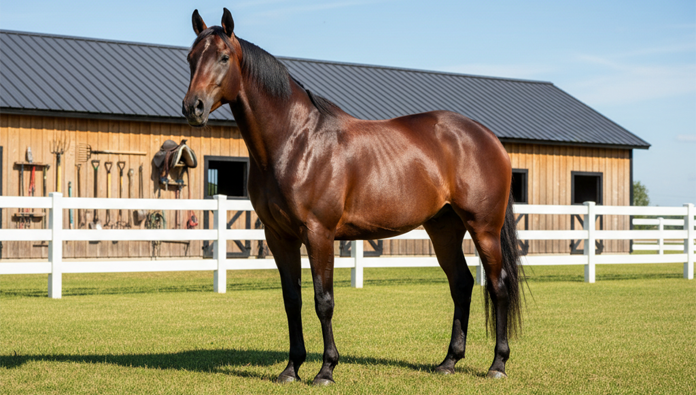 Horse hoof affected by canker showing moist, white tissue around the frog