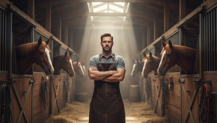 Farrier using hoof nippers incorrectly during trimming
