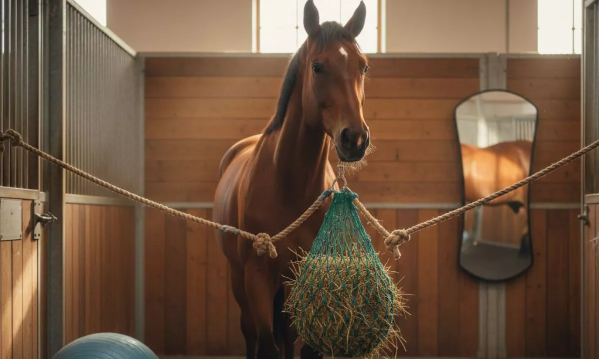 Hayfeeders and Enrichment Tools Improve Health and Welfare of Stabled Horses