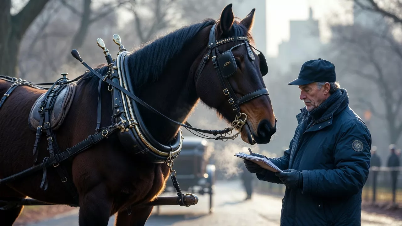 Farrier using an electric hoof knife for precise trimming