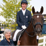 Dressage4Kids youth rider volunteering at equestrian event