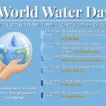 People celebrating World Water Day and promoting water conservation