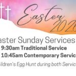 Easter Sunday celebration event with Easter eggs and church festival