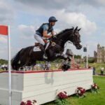Defender Burghley Horse Trials cross country competition