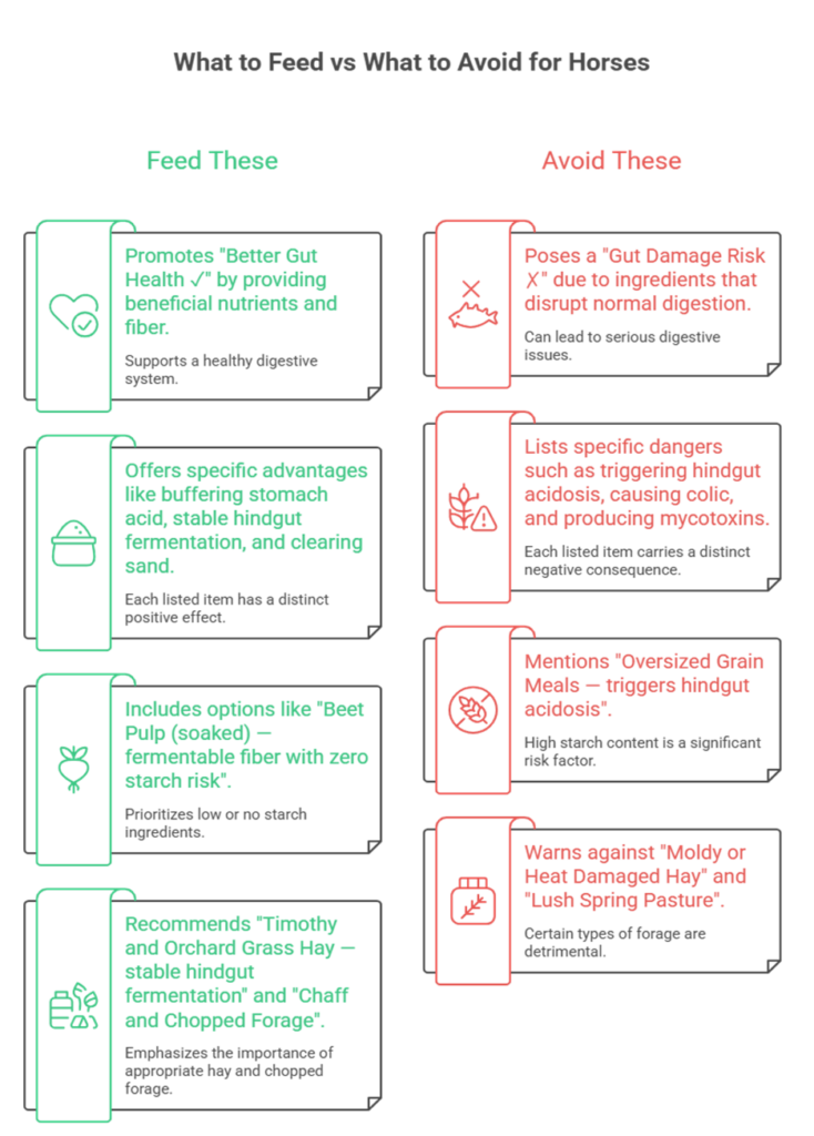 Foods That Support a Healthy Horse Gut