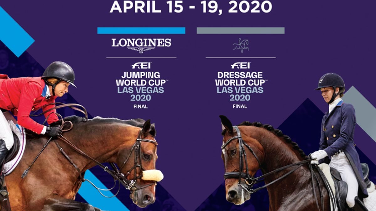 Riders competing at the FEI World Cup Finals jumping and dressage competition