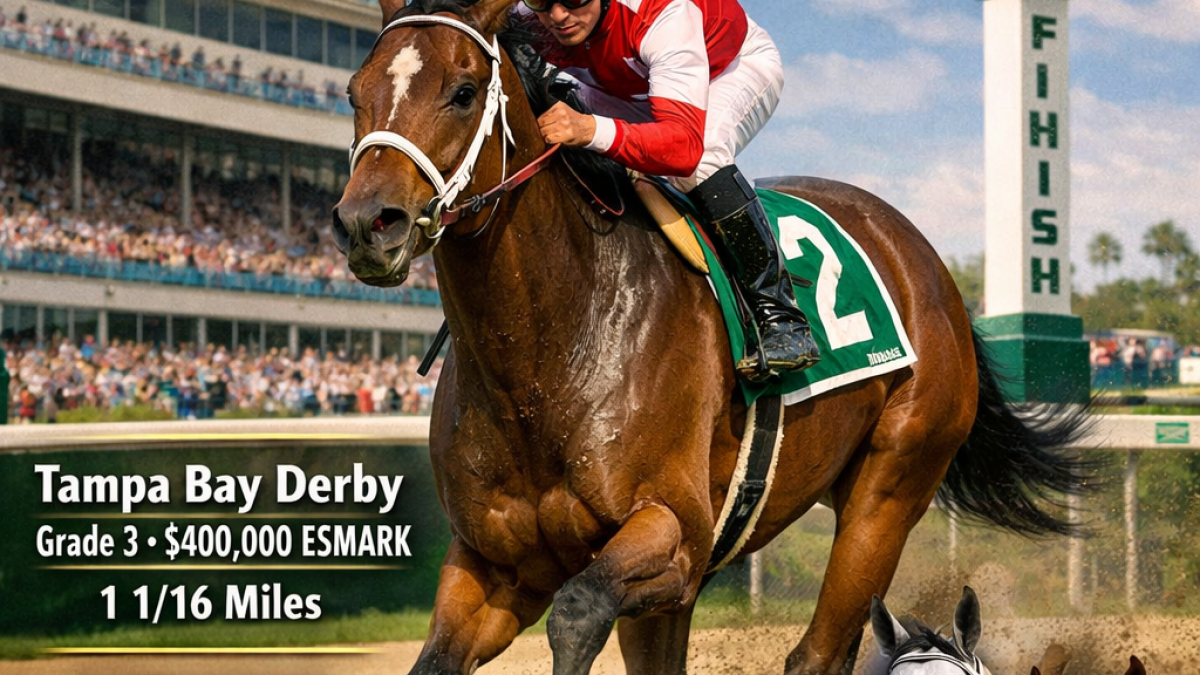 Talkin horse training for the Tampa Bay Derby as part of the Kentucky Derby prep races