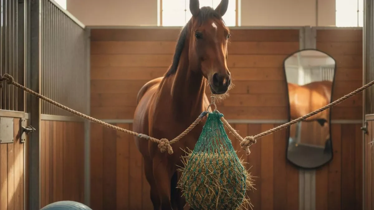 Hayfeeders and Enrichment Tools Improve Health and Welfare of Stabled Horses