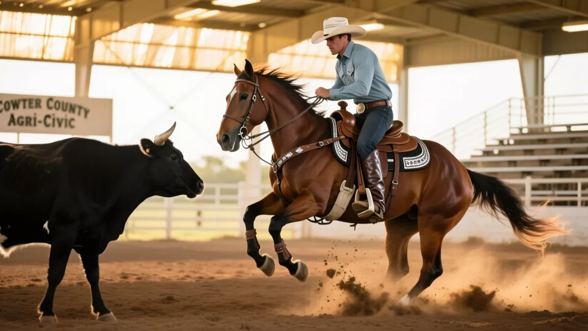 Okeechobee Cowtown Classic #6 NRCHA Cow Horse Competition in Florida