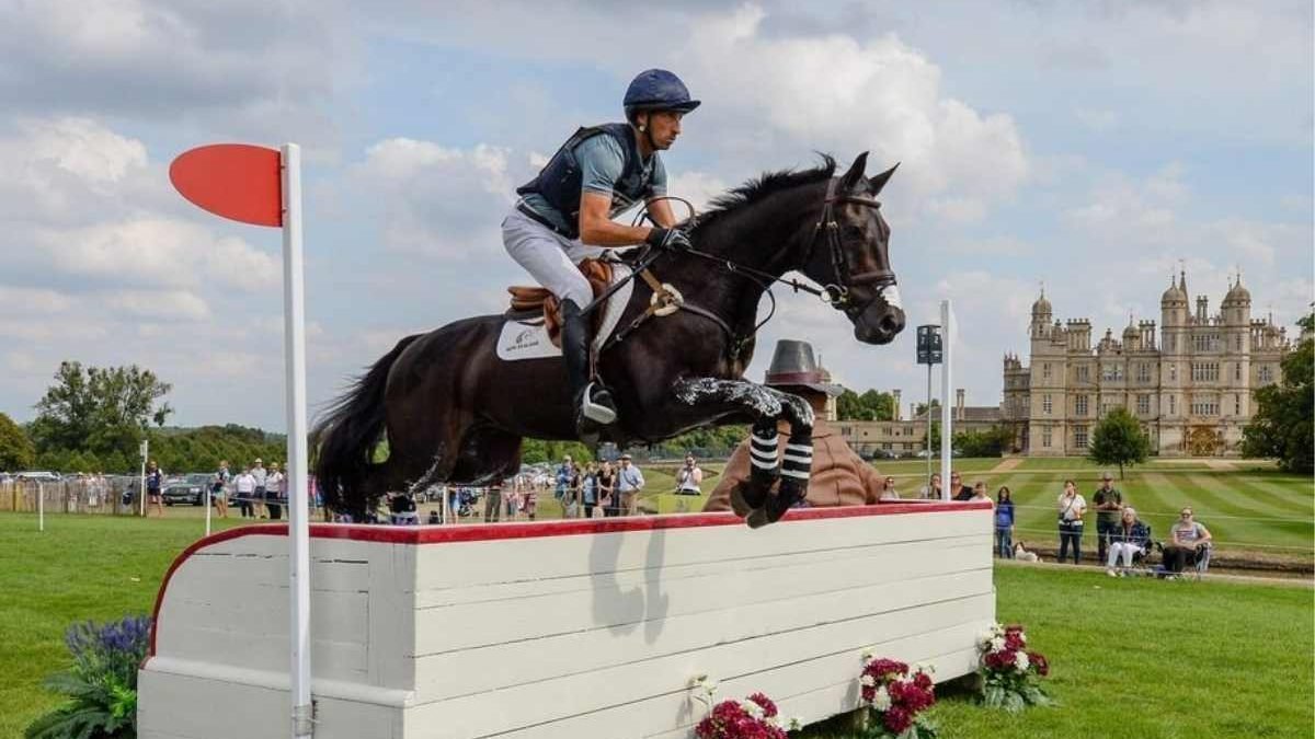 Defender Burghley Horse Trials cross country competition