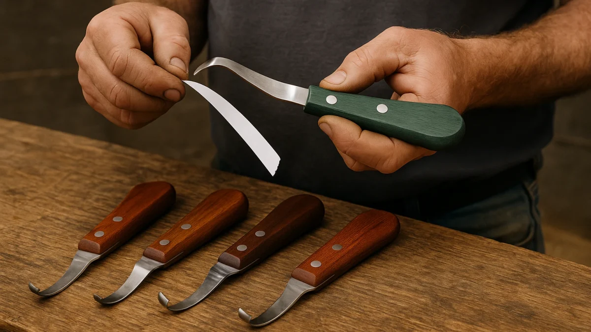 how to test a hoof knife's sharpness